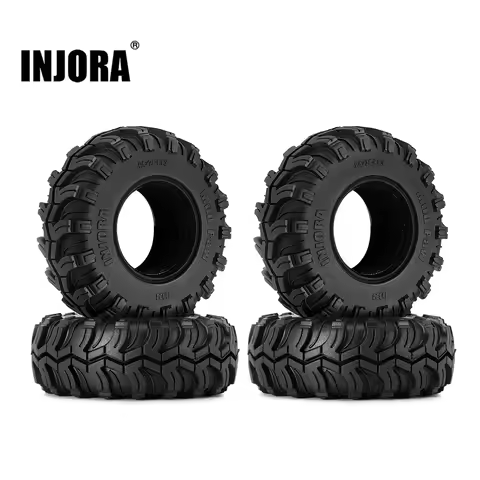 INJORA S5 1.3" Mud Paw Tires 64*24mm for 1/24 1/18 RC Crawlers (T1324)