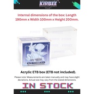 premium magnetic acrylic display case for pokemon booster box/ ETB