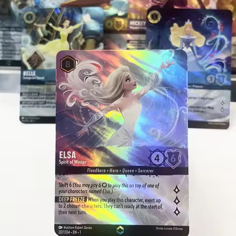 The First Chapter Disney elsa mickey mouse maui belle stitch tinker bell Enchanted English Lorcana p