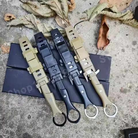 High-hardness Fixed Blade 8Cr13Mov Steel Blade Adventurous Jungle Outdoor Knife Camping and Fishing 