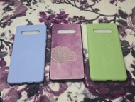 全新 三星 Samsung S10+ Samsung S10 plus 手機殼 手機套 保護套 保護殼 Protective case 牛油果綠 / 霧藍 / 復古紫銀杏葉 Brand New Sam