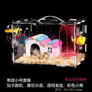 3-Tier /Double Storey Hamster Cage Castle Full Set Sangkar Hamster Travel Cage
