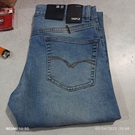 celana tripl3 pria jeans panjang slim fit stretch