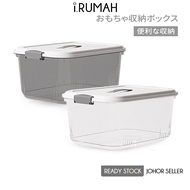 【i.Rumah】7L/11L/20L/31L/48L Transparent Storage Box Bekas Kotak Simpan Baju Roda Storage Box Wheel S