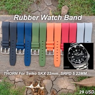 THORN Watch Strap Curved Head For SEIKO SKX 007 009 011 SRPD 5KX Spring Bar And Detachable Pen Cash 