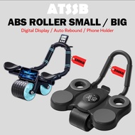 ✼ATSSB 240KG AB Roller LED Digital Display Reps.CaloriesTimer Elbow or Knee Professional Wide Ab Roller Plank Roller❉