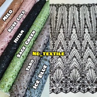 Elisab Sequin Tile Fabric Spangkel Sequin/ Elisab Sequin Fabric Kebaya Material