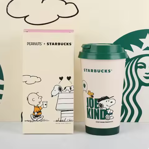 Starbucks Inspired Tumbler 16oz Double Wall Insulated Travel Cup Leakproof Lid Perfect Holiday Gift