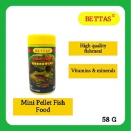 58g Bettas Guppy Micro Mini Pellets Small Fish Food Small Tetra Fish Food