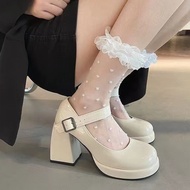 Big size lolita shoes with 9cm high heels, size 40 - 42