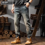 JEEP SPIRIT 1941 ESTD Retro comfortable fabric jeans breathable
