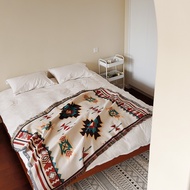 cod Autumn Bohemian Theme Throw Blanket for Home Decor and Outdoor Activities Bed Plaid Blankets & T