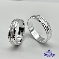 ◬ ∏ ♞Unisilver 925 Wedding Band Ring (WR152-1001)