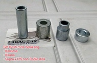BOS BOSH RODA DAN TROMOL DEPAN BELAKANG KARISMA BLADE REVO SUPRA X125 NON DOUBLE DISC SET