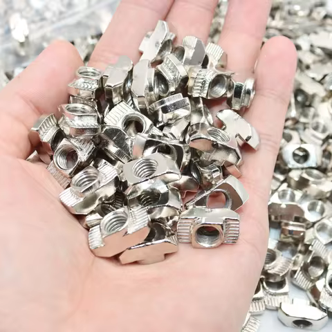 50p/Lot Aluminium Extrusion Profile T Nut M3 M4 M5 M6 M8 2020/3030/4040 Series Hammer Head Slot T-Nu