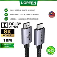 UGREEN HDMI to HDMI 2.1 Cable 8K 60Hz 4K 120Hz 48Gbps HDR Dolby Vision eARC Dolby Atmos Braided High