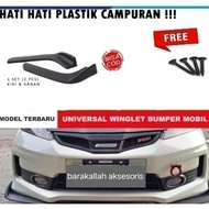 Winglet Bemper Mobil YARIS BAKPAO Winglet Lips Depan UNIVERSAL