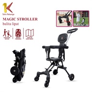 Satu Keluarga Stroller Baby Kereta Dorong 2 Arah C895 Baby Stroller Magic Stroller Balita Lipat Perl