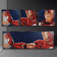 Compatible with Lego 31199 Iron Man Pixel Painting DIY JAY Chou JAY Mosaic Building Block Particle Puzzle Toy