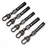 Keychain Car Keychain Metal Keychain Car Logo Leather Keychain Pendant Gift