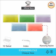 Expanding File EAGLE Giro Snap Button Oval Motif Harmonica Map 13 Compartments B6 E 346