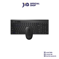 WIRELESS KEYBOARD & MOUSE (คีย์บอร์ดและเมาส์ไร้สาย) RAPOO WIRELESS 8050T BLACK