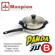 Maspion Panda FIT B Stainless Steel Dutch Oven Pan Set