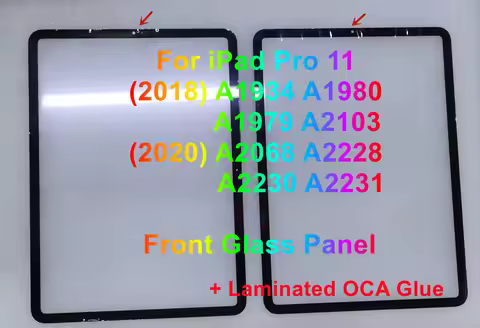 11'' Inch For iPad Pro 11 pro11 (2018) A1934 A1980 A1979 A2103 (2020) A2068 A2228 A2230 A2231 Front 