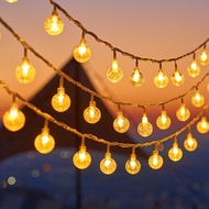 Outdoor Waterproof Solar String Lights Courtyard Household Balcony Atmosphere Decorative Lights LED 