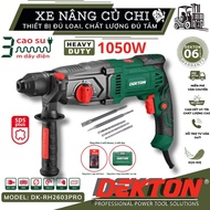 Dekton DK-RH2603PRO 3-function concrete drill, capacity 1050w, 3 concrete drill bits, 2 chisels