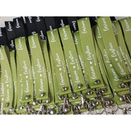 PERSONALIZED GROSSGRAIN KEYCHAIN