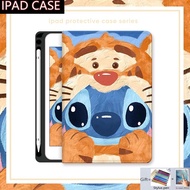 For IPad 6th Generation Cover with Pencil Holder Ipad Air 1 2 3 4 5 Case Cartoon Cute Ipad Pro 11 2022 2021 10.5 9.7 10.9 10.2 Casing Ipad Mini 6th 5th 4th 3rd 2nd 1st Gen Case