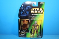 4-LOM .00 GREEN HOLOGRAM (VINTAGE ZUCKUSS) - STAR WARS 1997 POWER OF THE FORCE MINT ON CARD FIGURES 