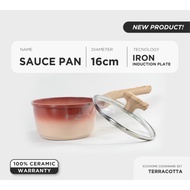 Ecohome Saucepan 16 cm Ceramic Coating Gebron Non-Stick