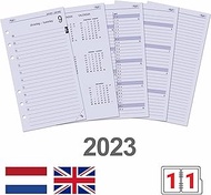 Kalpa 6 Ring Binder Agenda Refill Personal Organiser Diary Insert Calendar Insert, 2024, B6 Personal