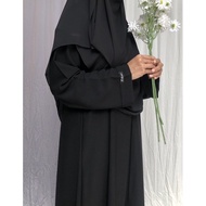 Jetblack Syari Basic Abaya Polos Turki Abaya Abaya Abaya HItam Abaya A