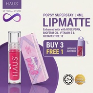 HAUS Cosmetics Waterproof Lipmatte Popsy Superstay Matte Lipstick Makeup Lipstik