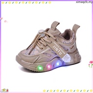 Kid's Light Fashion Cloth Boys Sports Shoes LED Light Shoes Casual Girls Walking Light Shoes