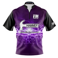 Hammer DS Bowling Jersey - Design 1525-HM 3D Zipper Polo shirt