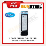 【SUNSTEEL】Snow 1 Door Display Chiller / Peti Sejuk 1 Pintu 268L