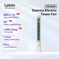 Deerma FD140W Electric Tower Fan Wide & Far Air Supply 3 Wind Modes 55° Oscillation Slim Space-Savin