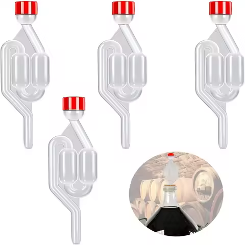 Fermentation Airlock Brewing Airlock Fermentation Valve Bubbler Airlocks for Homebrew Beer Fermentat
