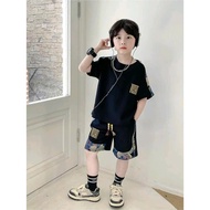 Set of summer clothes for boys 14-52kg BEAR MIXER model. Cool material. H9