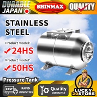 【SHINMAX】Bladder Tank Horizontal Type 24HS 50HS Pressure Tank Diaphragm Stainless Steel Tank