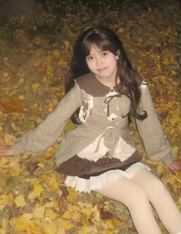 2000s Japan Vintage Sweet Lolita 3 Piece Sets Aesthetic Hollow Out Sweater + Y2k Tops + Skirts Haraj