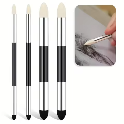 4pcs Blending Sponge Pen Kneaded Eraser Drafting Tools Pencil Erasers Blending Stump Art Blenders Sk