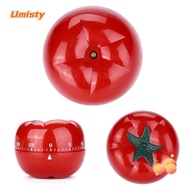 UMISTY Countdown Kitchen Timer, Ring Alarm 60 Minutes Mechanical Timer, Hour Meter Tomato Shaped 7.2