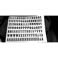 A4 Size ALPHABET STICKER/ STICKER ABJAD FOR BOBO BALLOON/ TRANSPARENT BALLOON/ READY MADE MURAH