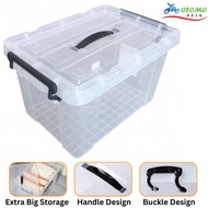 Clear Storage Box Transparent (42L/55L/75L/97L/128L) Kotak Simpanan Storage Box Storage Container