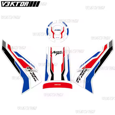 3D Resin Tank Pad Sticker Motorcycle Fuel Tank Protectior Decal For CRF 1100L Africa Twin CRF1100L 2